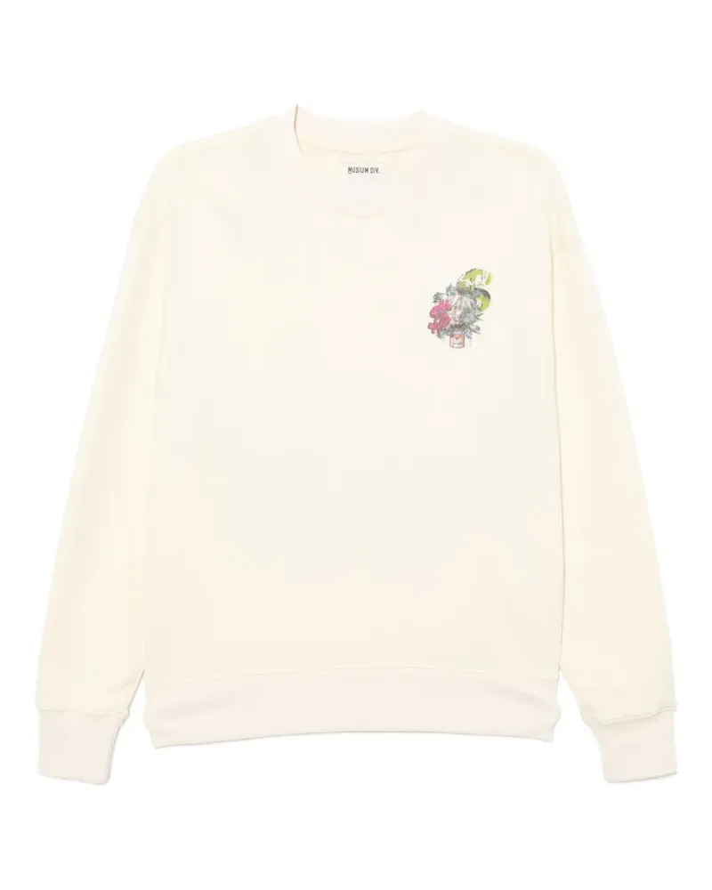 Musium Div. Sweatshirt mit grafischem Print - Gelb Gelb