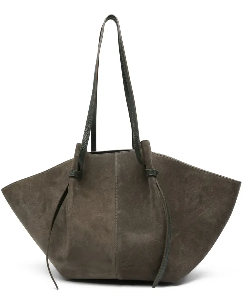YUZEFI Shopper aus Wildleder - Grün Grün