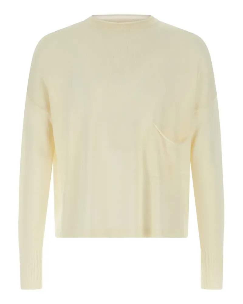 MA'RY'YA Pullover mit rundem Ausschnitt - Nude Nude