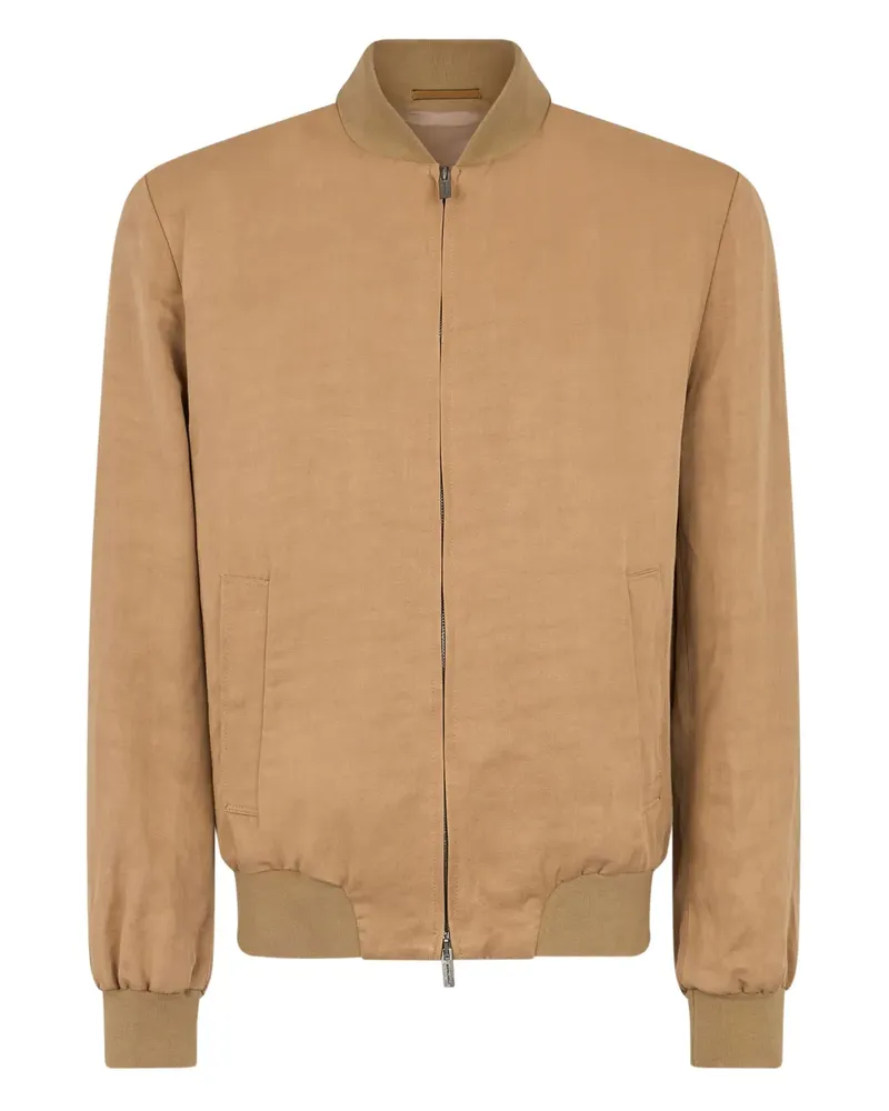 Boglioli Bomberjacke mit Baseball-Kragen - Nude Nude