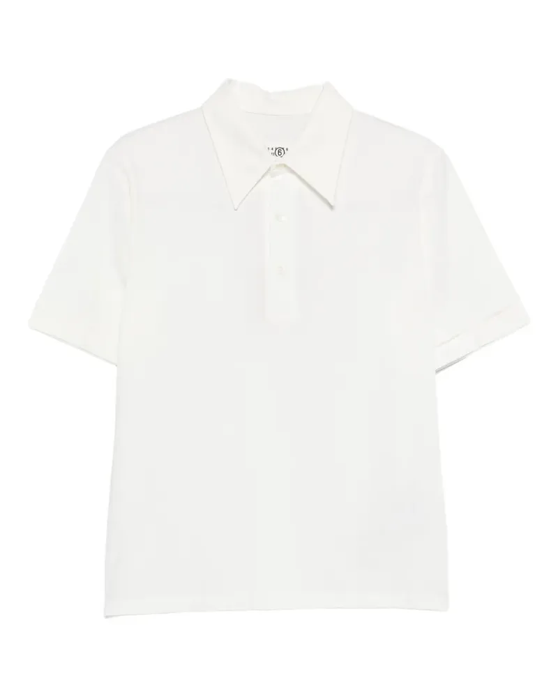 Maison Margiela Poloshirt mit kurzen Ärmeln - Weiß Weiß