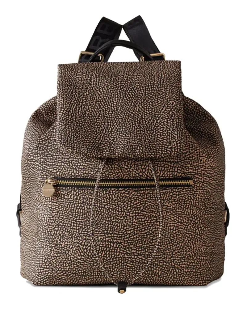 Borbonese Mittelgroßer Zaino Rucksack - Braun Braun