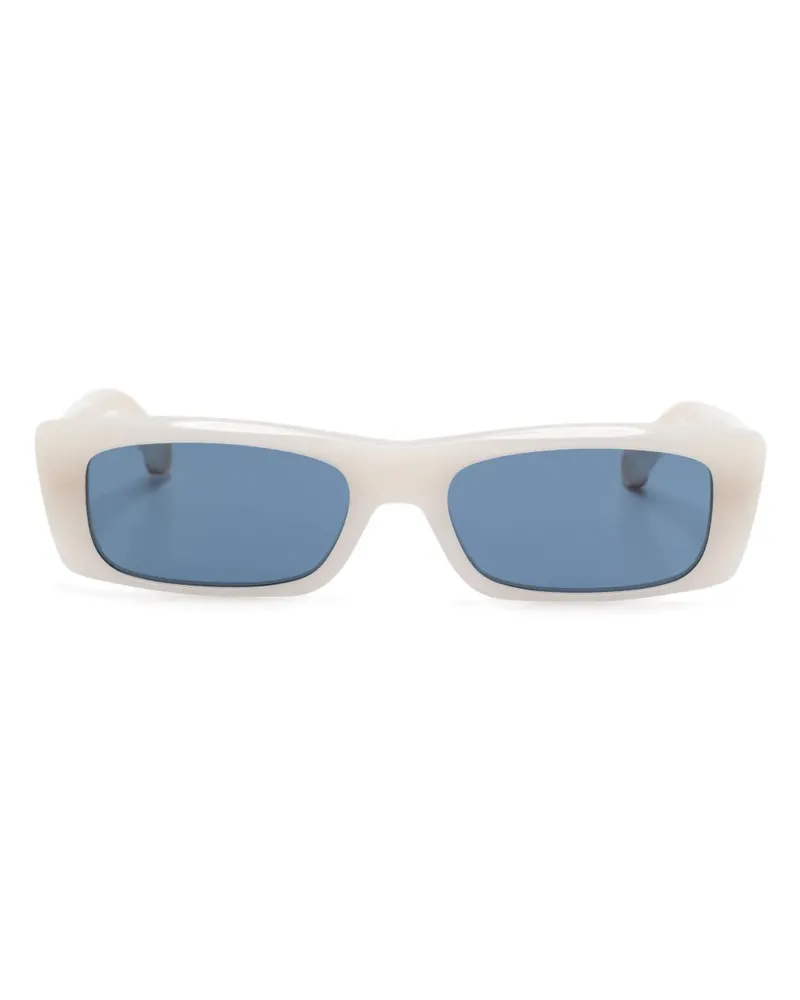 Stella McCartney Sonnenbrille mit eckigem Gestell - Weiß Weiß