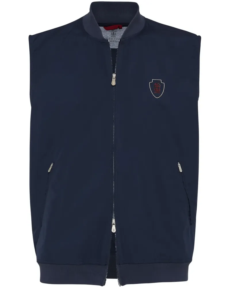 Brunello Cucinelli Weste aus Nylon - Blau Blau