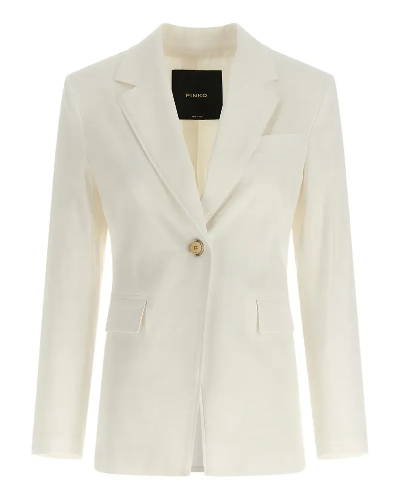 Pinko Effie buttoned single-breasted blazer - Weiß Weiß