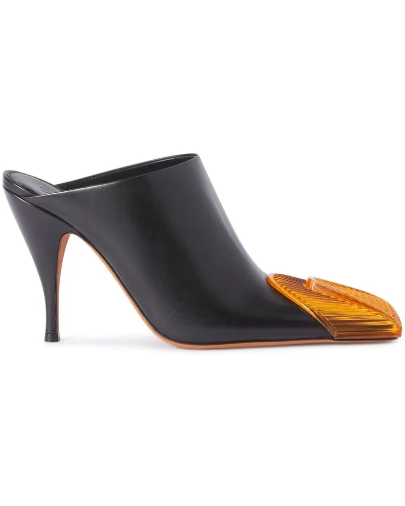 OFF-WHITE Mules aus Leder - Schwarz Schwarz