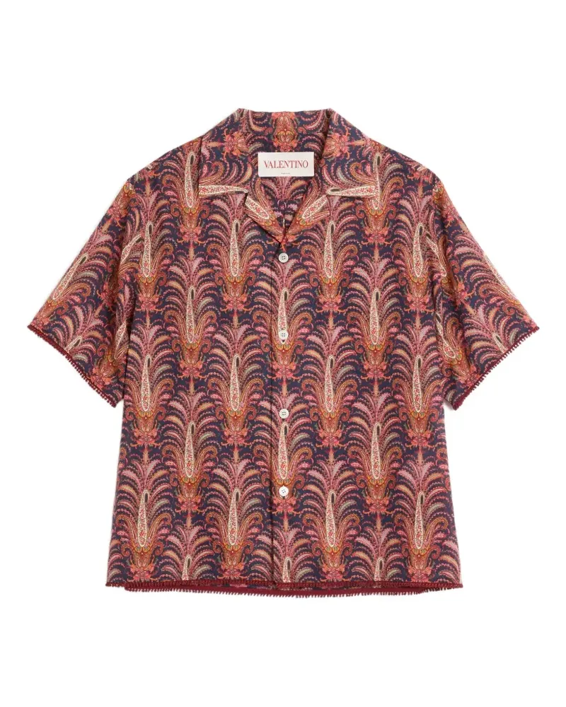 Valentino Garavani Bowlinghemd mit Voyage Imaginaire-Print - Rot Rot