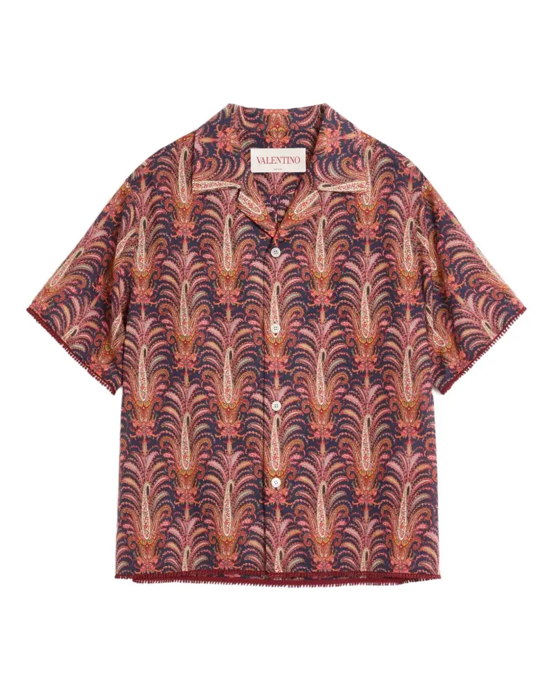 Valentino Garavani Bowlinghemd mit Voyage Imaginaire-Print - Rot Rot