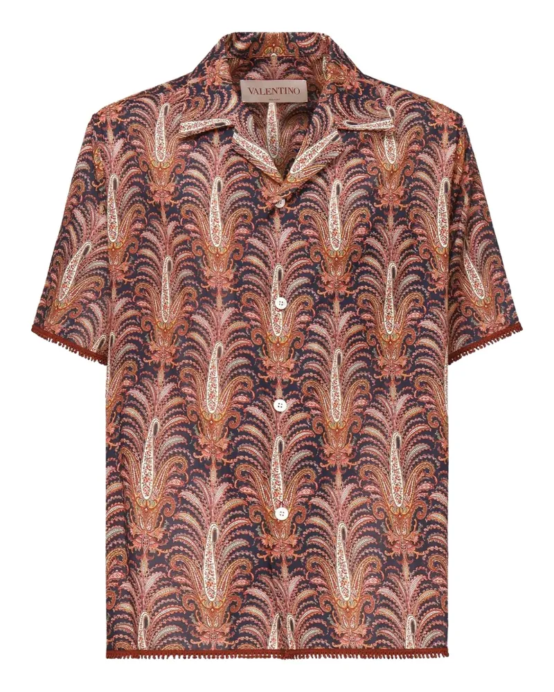 Valentino Garavani Bowlinghemd mit Voyage Imaginaire-Print - Rot Rot