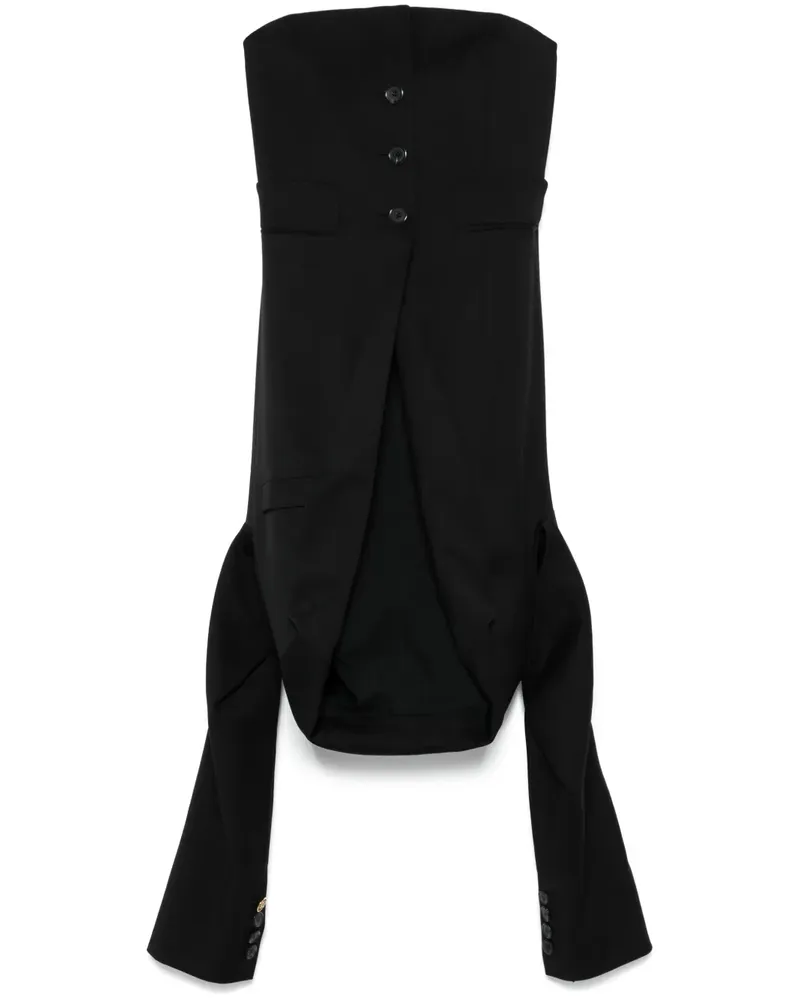 Moschino Klassisches Sakko - Schwarz Schwarz