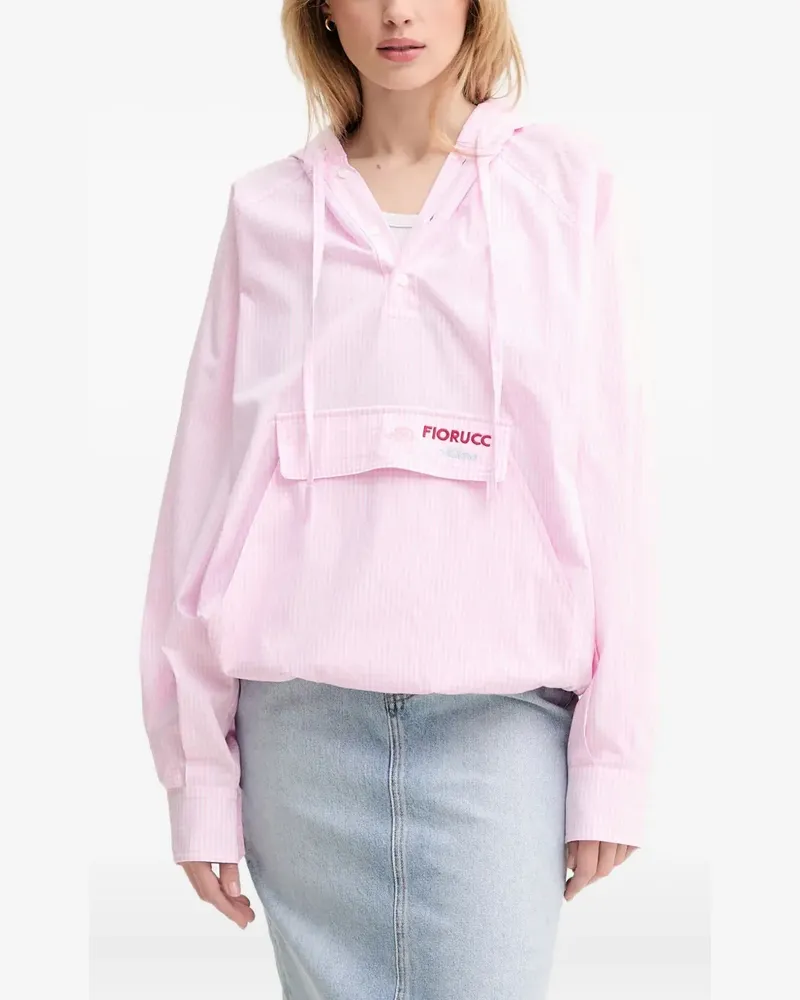 Fiorucci Hoodie mit Vichy-Karo - Rosa Rosa