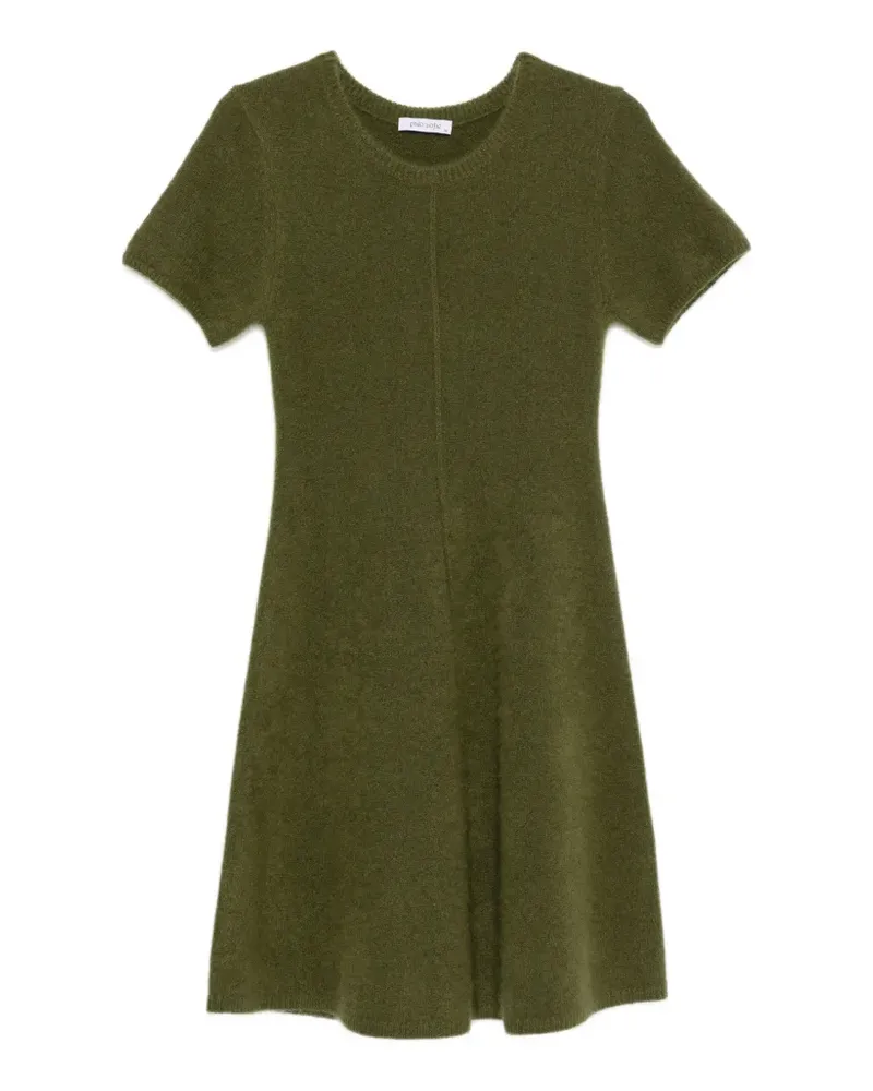 philo-sofie short-sleeve knitted mini dress - Grün Grün
