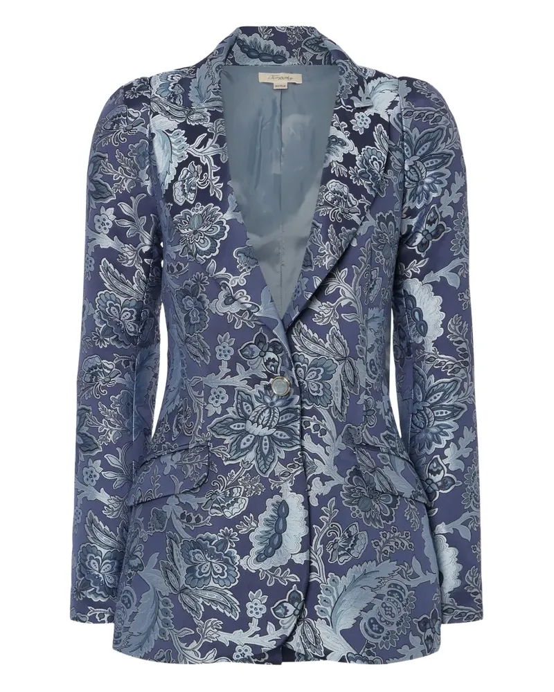 Temperley London Francis Anzugjacke mit Blumen-Print - Blau Blau