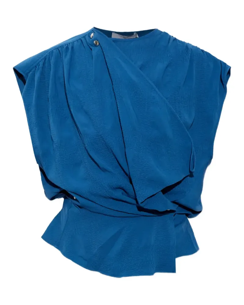 IRO Phanny draped blouse - Blau Blau