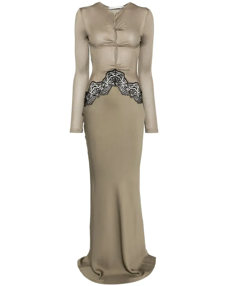 Christopher Esber Open Twist Verner Spitzenkleid - Grün Grün