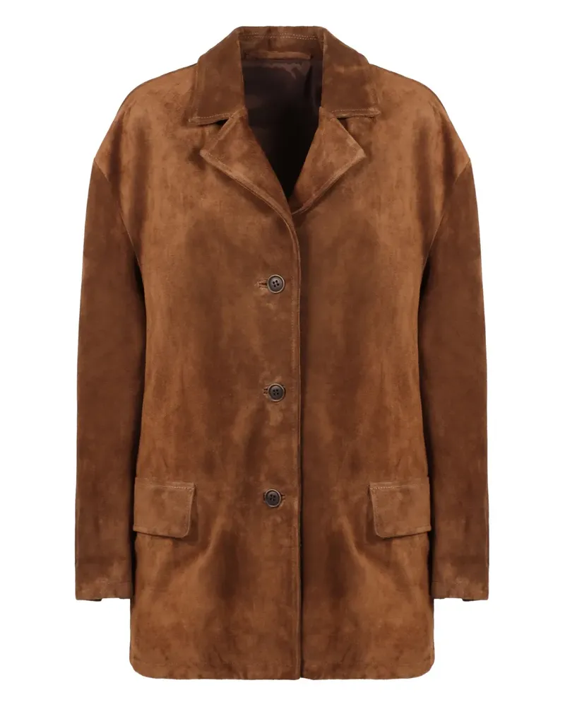 Salvatore Santoro Wildlederjacke mit Klappentasche - Braun Braun