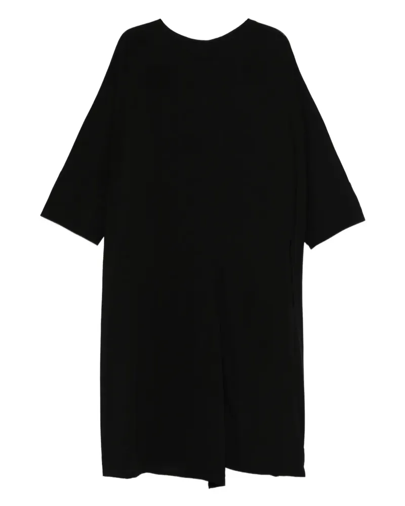 Yohji Yamamoto Minikleid mit U-Boot-Ausschnitt - Schwarz Schwarz