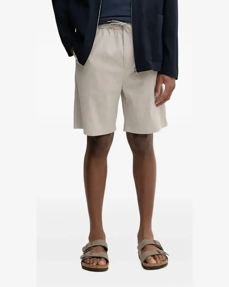 LES DEUX Shorts mit Stretchbund - Grau Grau