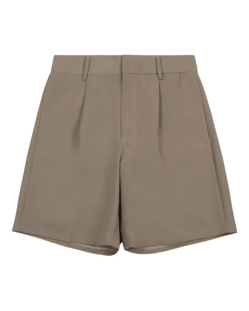 Entire Studios pleated tailored shorts - Nude Nude