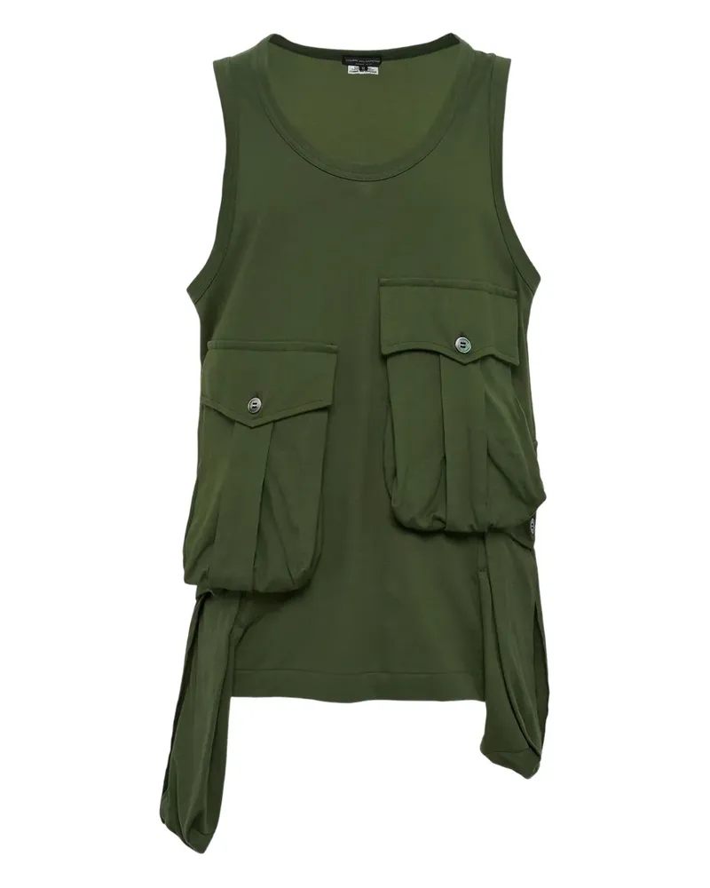 Comme des Garçons flap-pocket tank top - Grün Grün