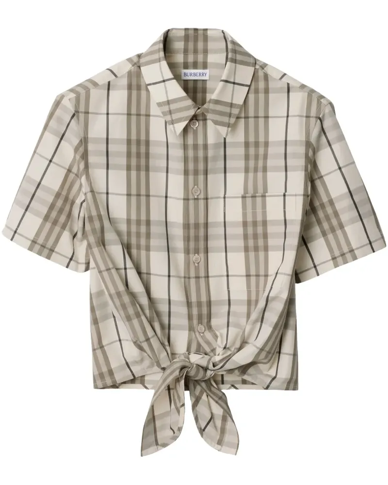 Burberry Hemd mit Karomuster - Nude Nude