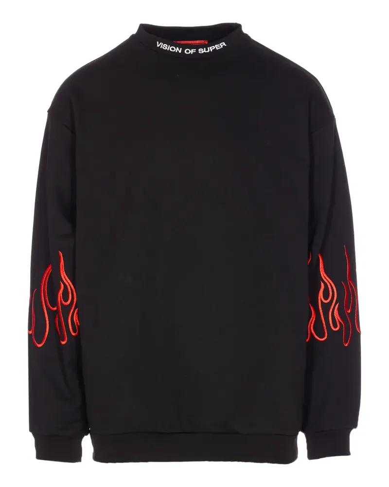 Vision Of Super Besticktes Sweatshirt - Schwarz Schwarz