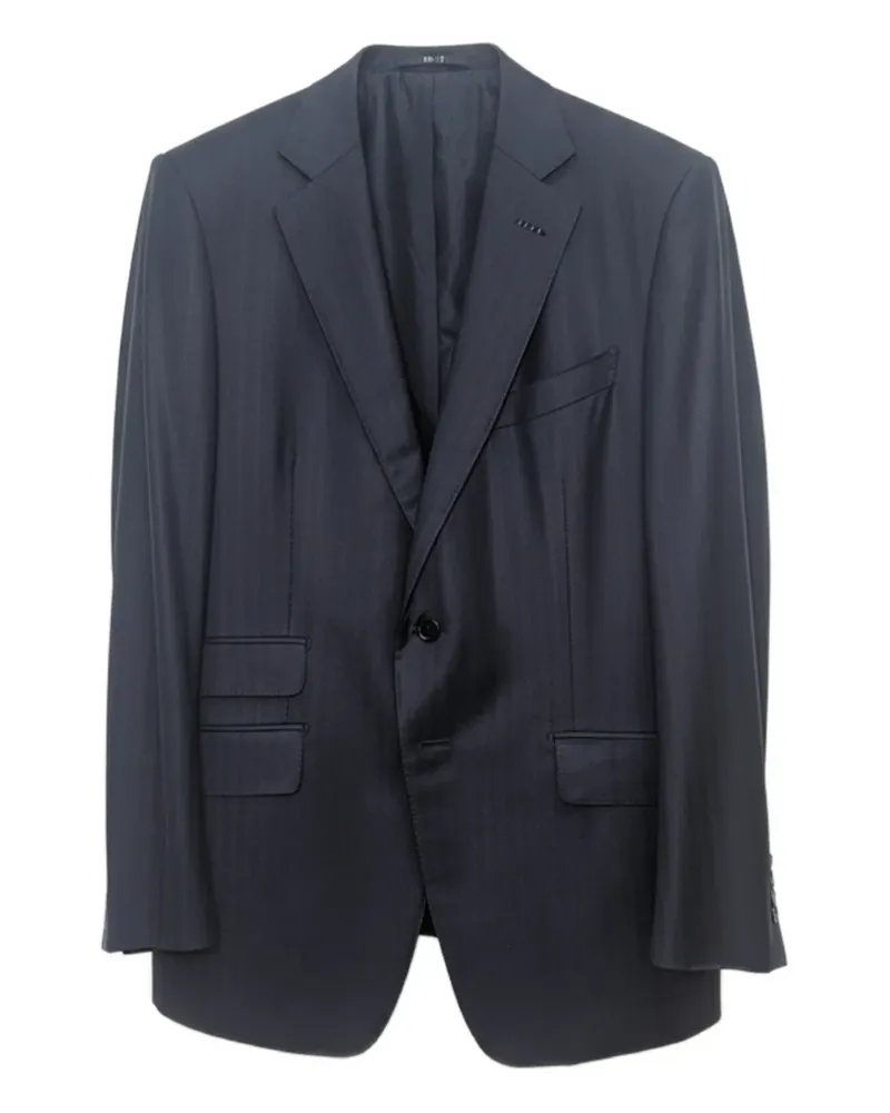 Tom Ford Gestreifter Anzug - Blau Blau