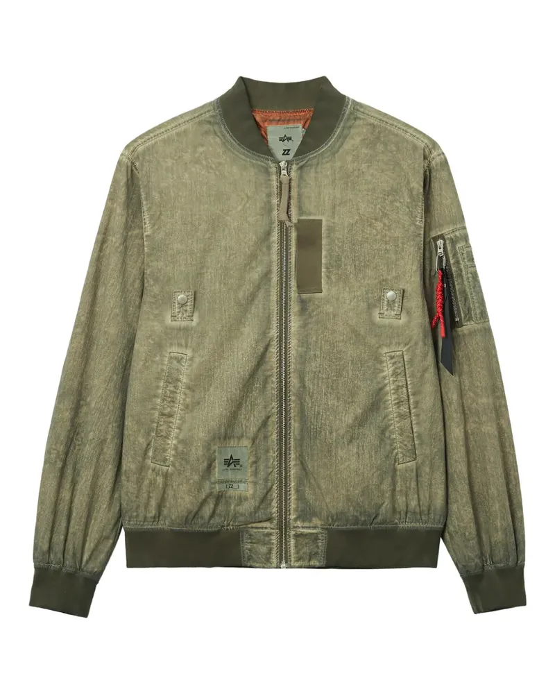 Izzue Gerippte Bomberjacke - Grün Grün