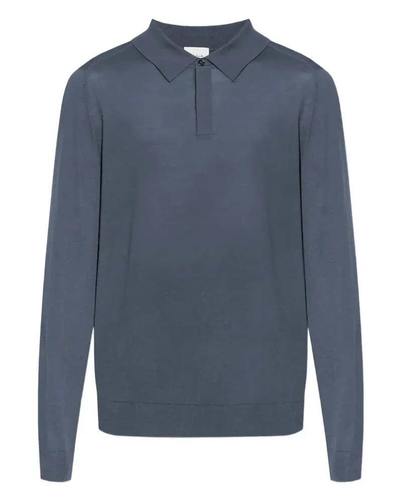 Paul Smith Poloshirt aus Merinowolle - Blau Blau