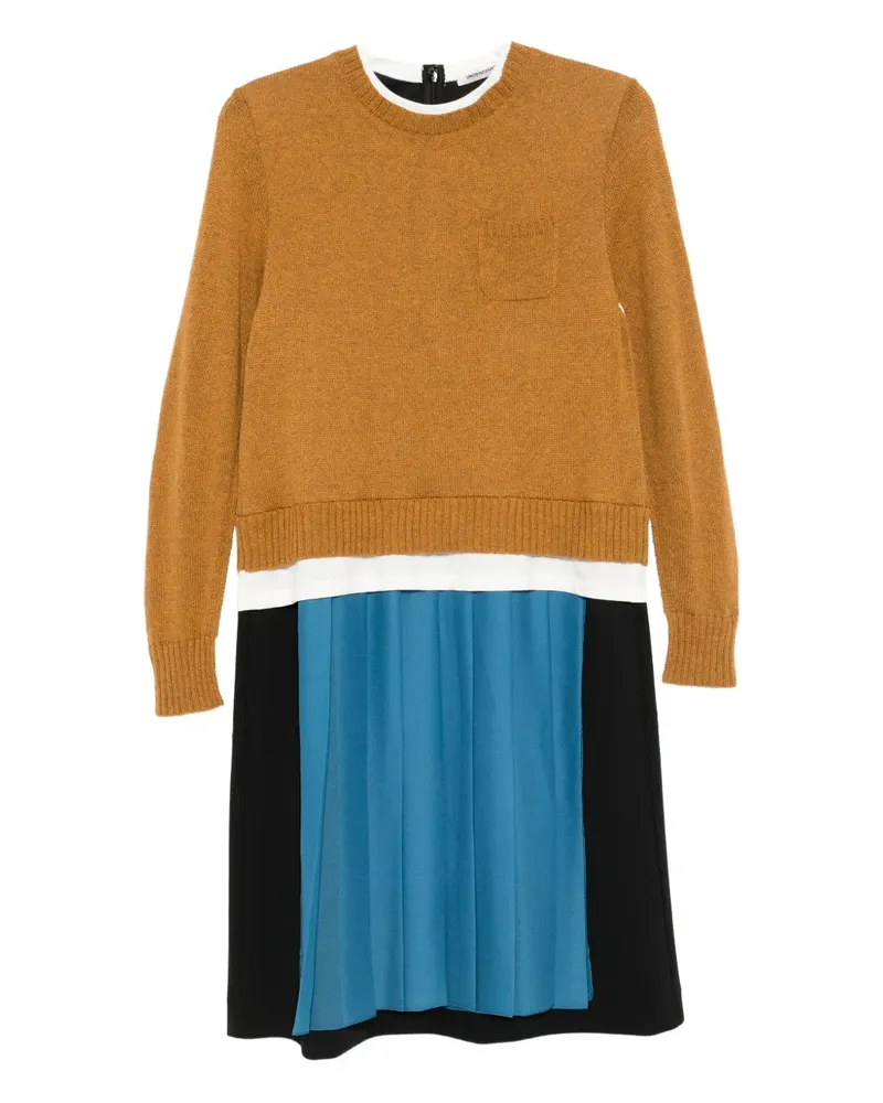 Undercover Gestricktes Kleid mit langen Ärmeln - Gelb Gelb