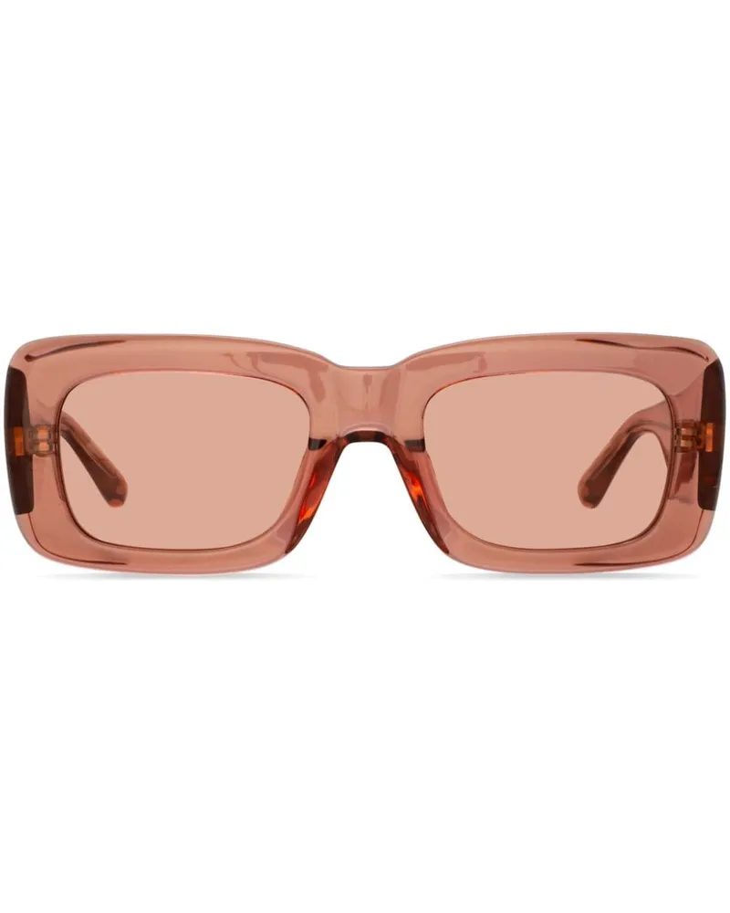 Linda Farrow Eckige Marfa Sonnenbrille Orange