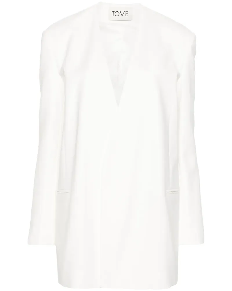 TOVE Offener Saunders Blazer - Weiß Weiß