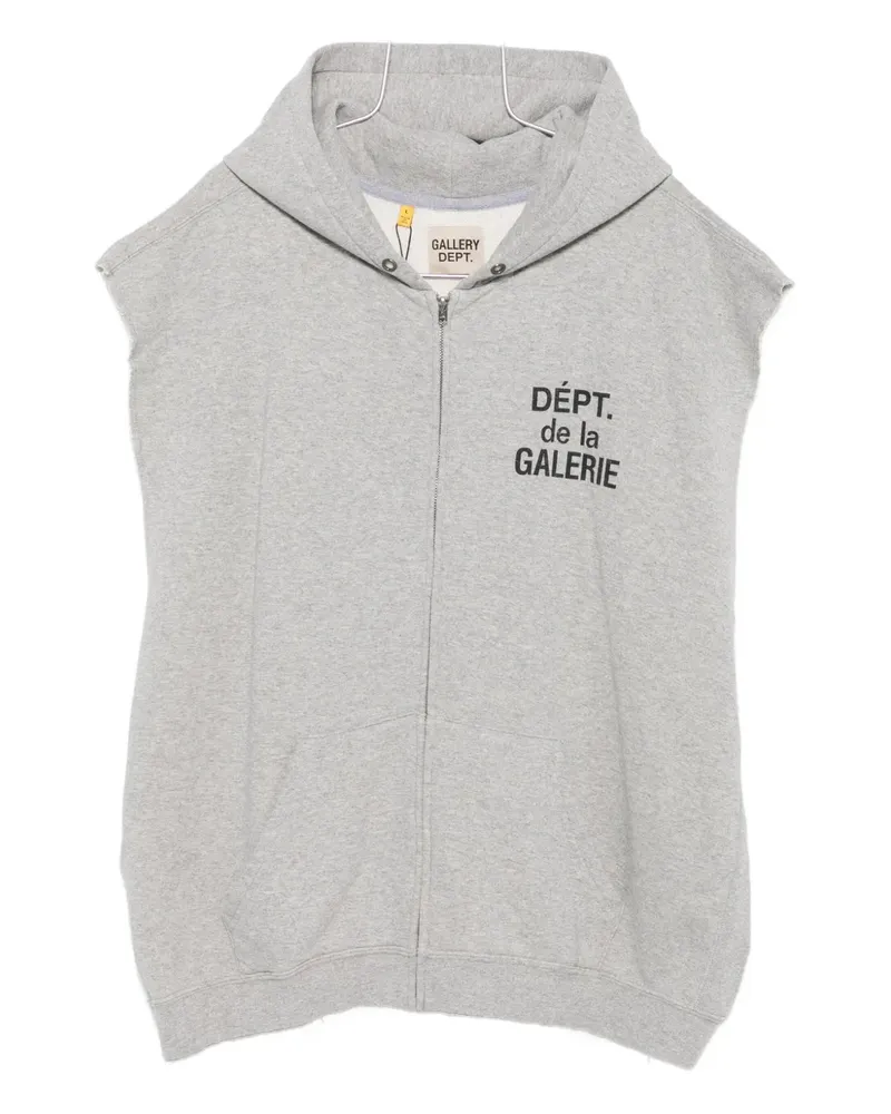 GALLERY DEPT. Ärmelloser Hoodie mit Logo-Print - Grau Grau