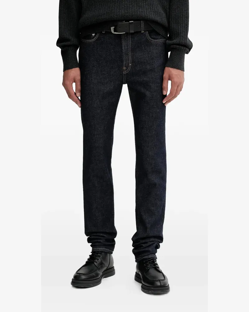 Filippa K logo-patch jeans - Blau Blau