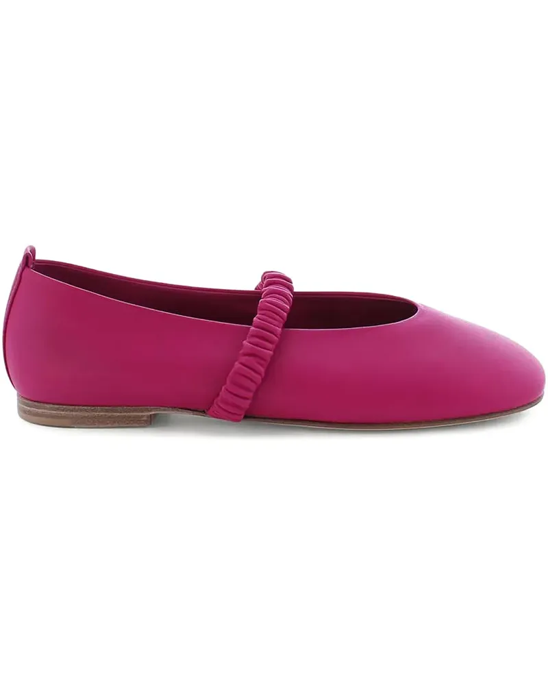 Kennel & Schmenger ruched strap ballet flats - Rosa Rosa