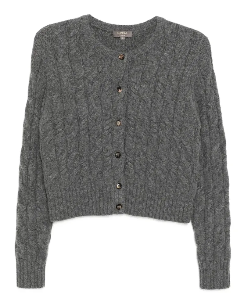 N.Peal Cardigan aus Kaschmir - Grau Grau