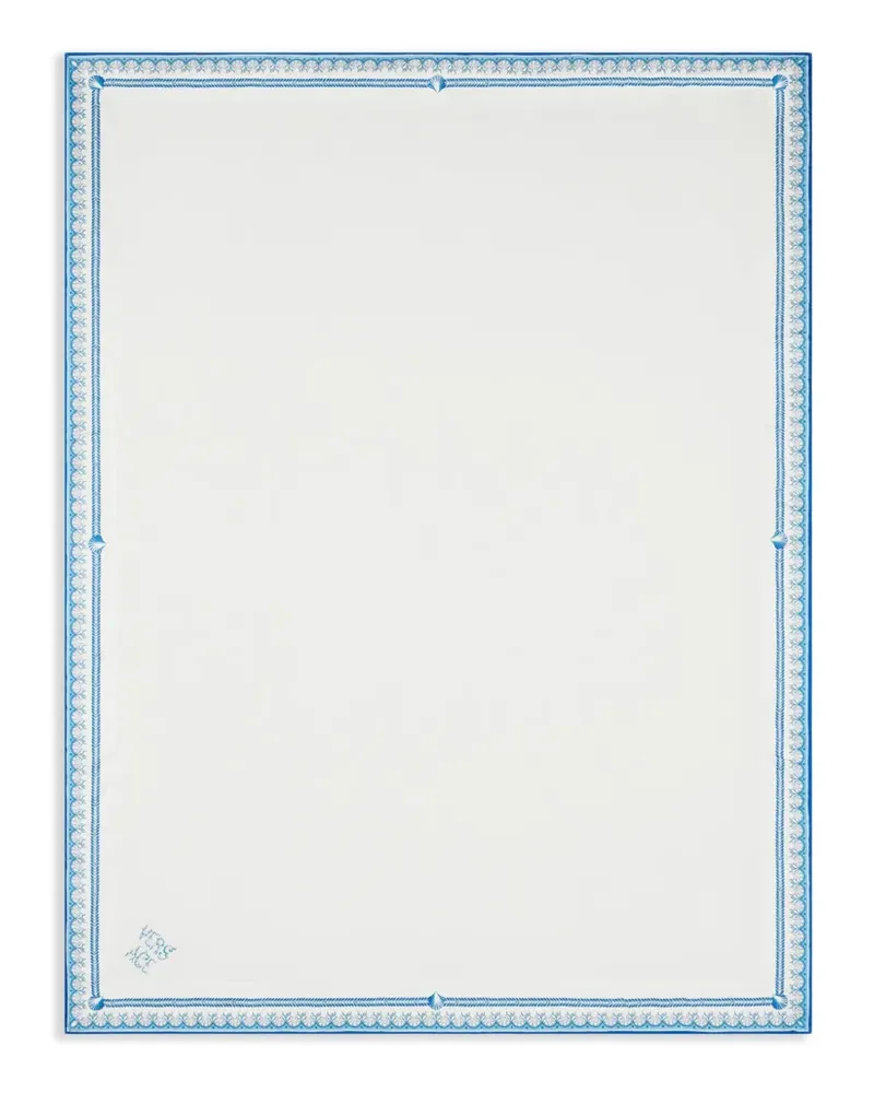 Versace Badetuch mit Rand-Print (195cm x 145cm) - Weiß Weiß