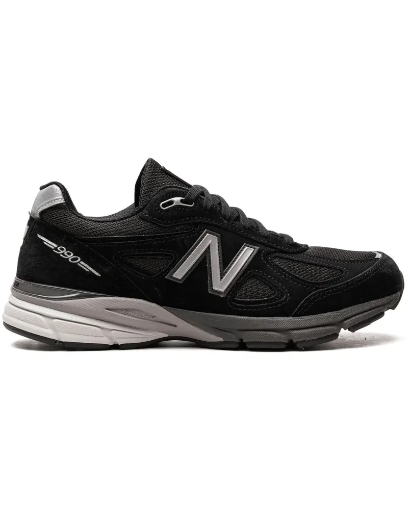 New Balance Made in USA 990v4 Black/Silver Sneakers - Schwarz Schwarz