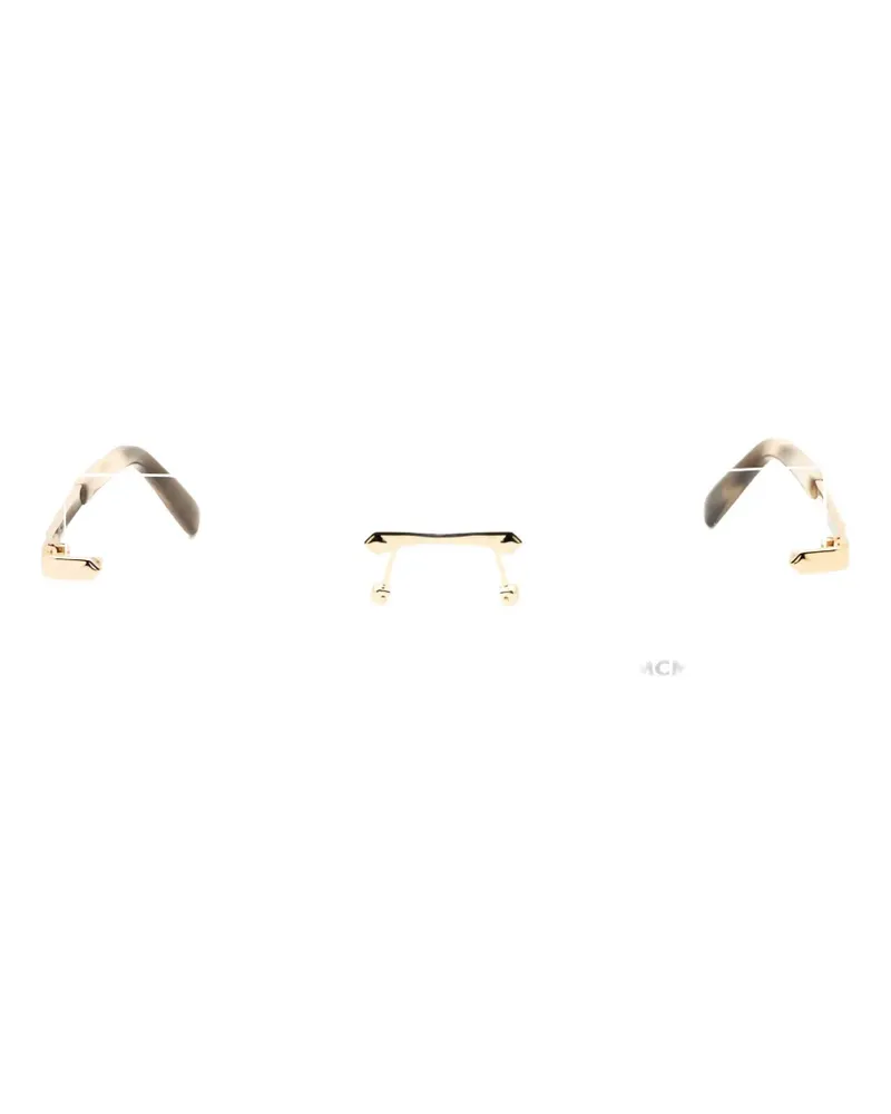 MCM Brille mit eckigem Gestell - Gold Gold