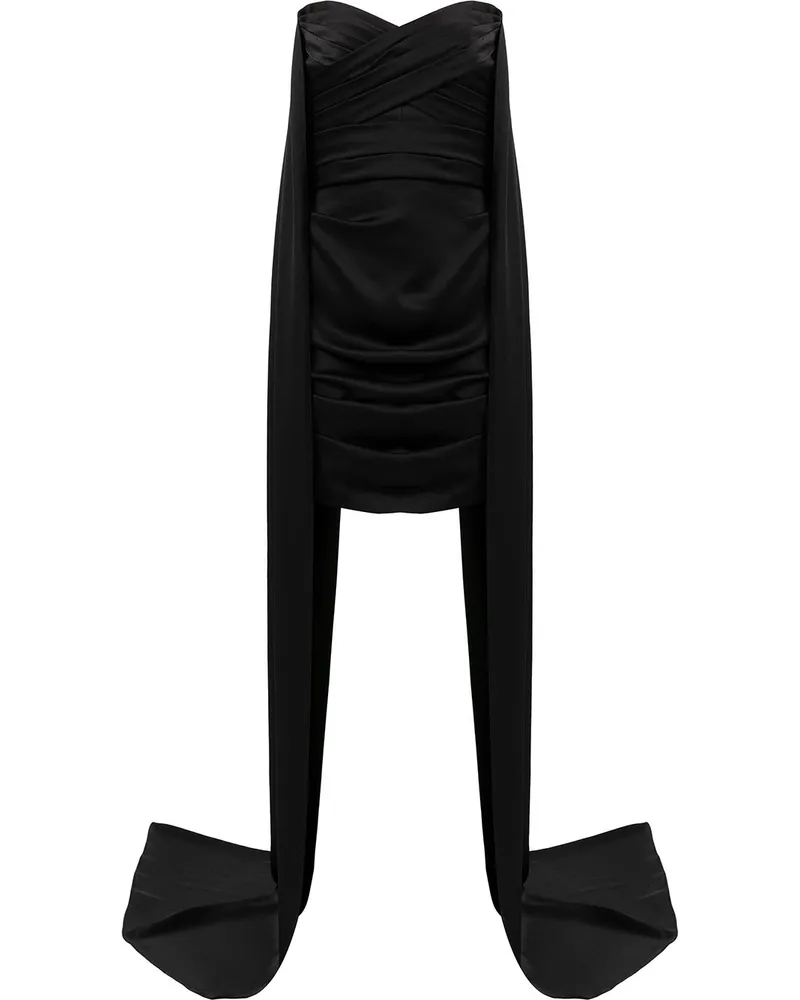 Alex Perry Drapiertes Bandeau-Kleid - Schwarz Schwarz