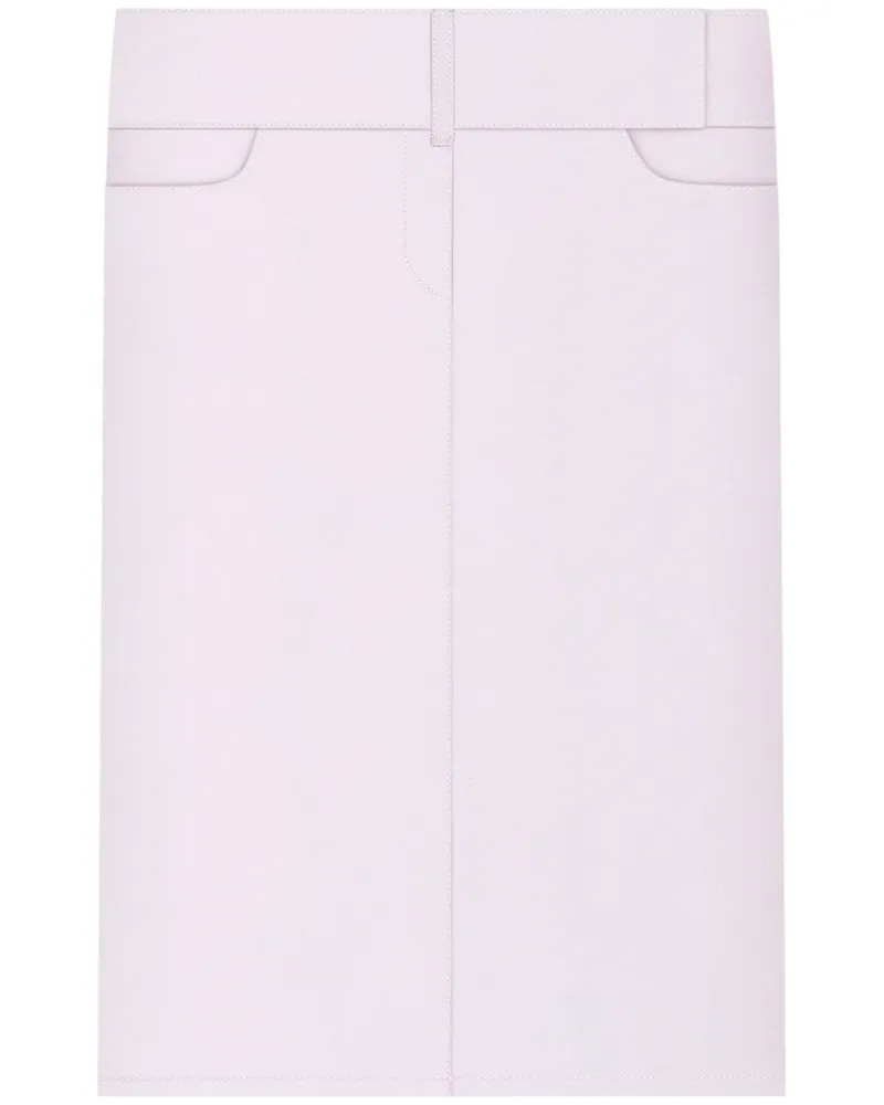 Courrèges Midirock mit Gürtel - Rosa Rosa