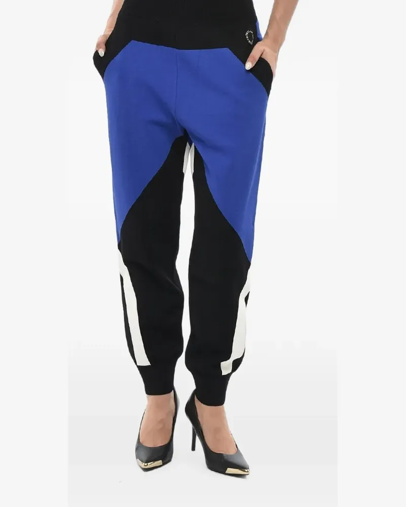 Stella McCartney colour-block elasticated track pants - Blau Blau