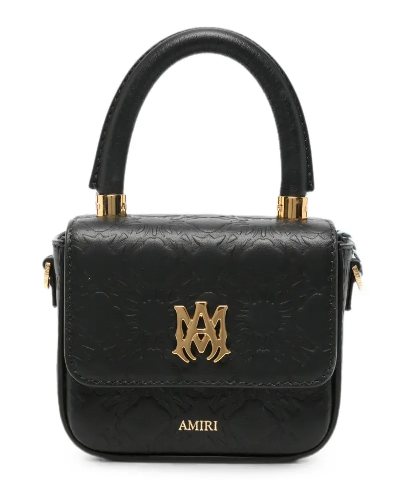 Amiri logo-plaque mini bag - Schwarz Schwarz