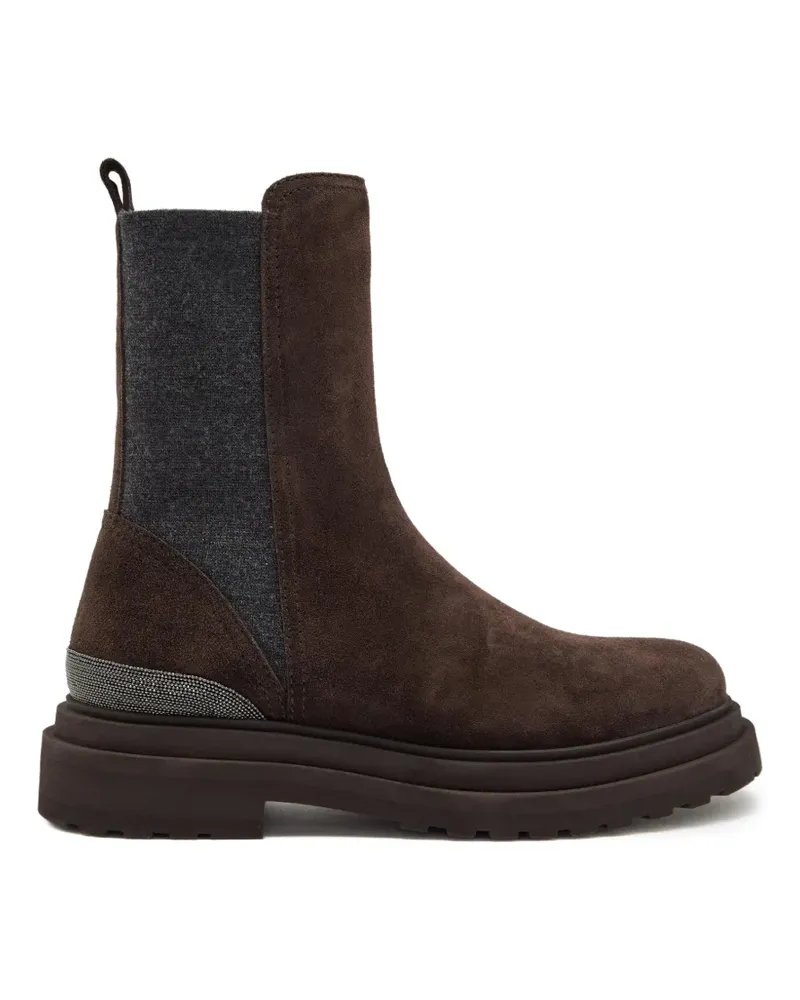 Brunello Cucinelli Stiefeletten aus Wildleder - Braun Braun