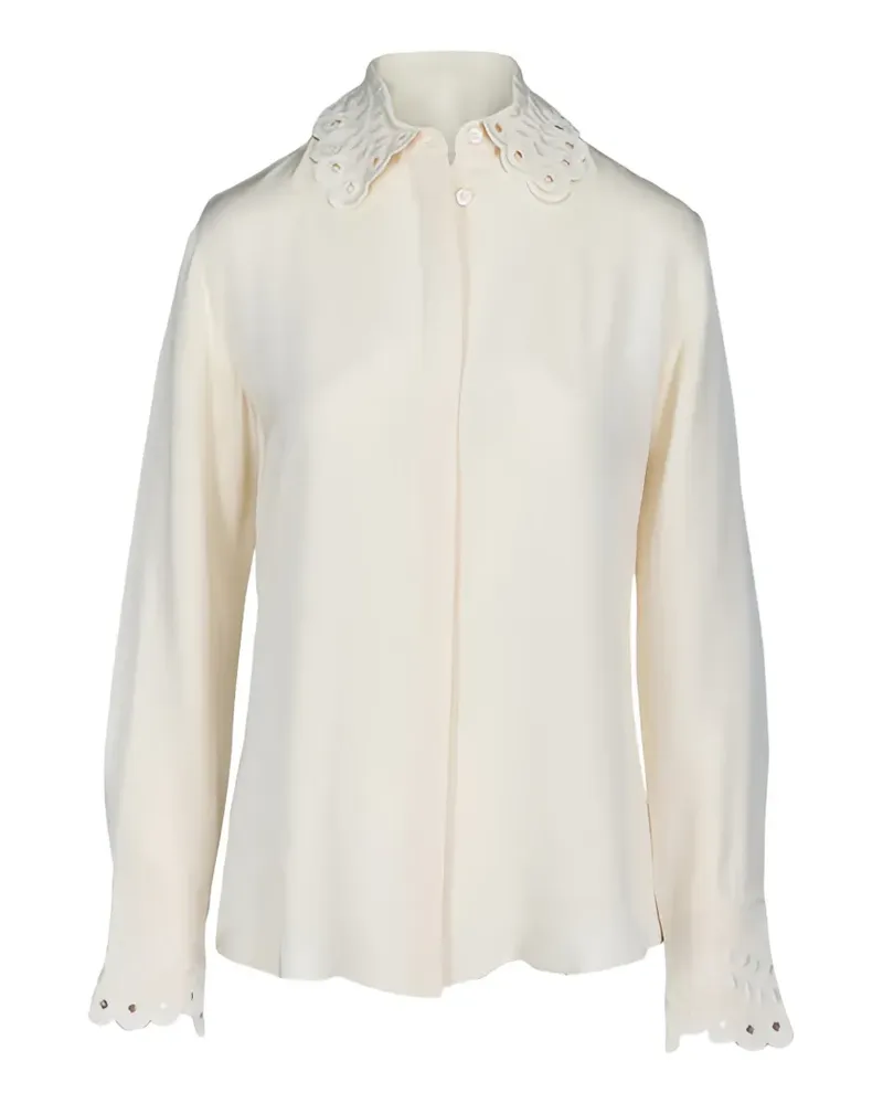Altuzarra eyelet collar blouse - Nude Nude