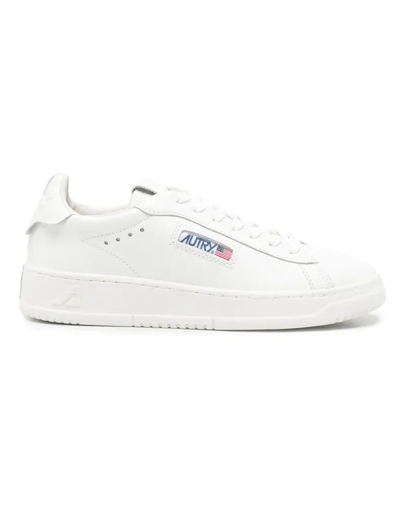 AUTRY Dallas logo-patch leather sneakers - Weiß Weiß
