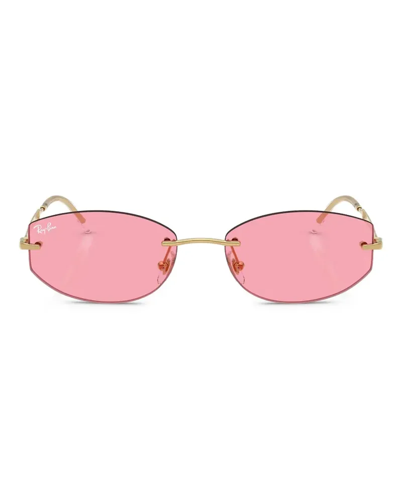 Ray Ban Sonnenbrille mit geometrischem Gestell - Rosa Rosa