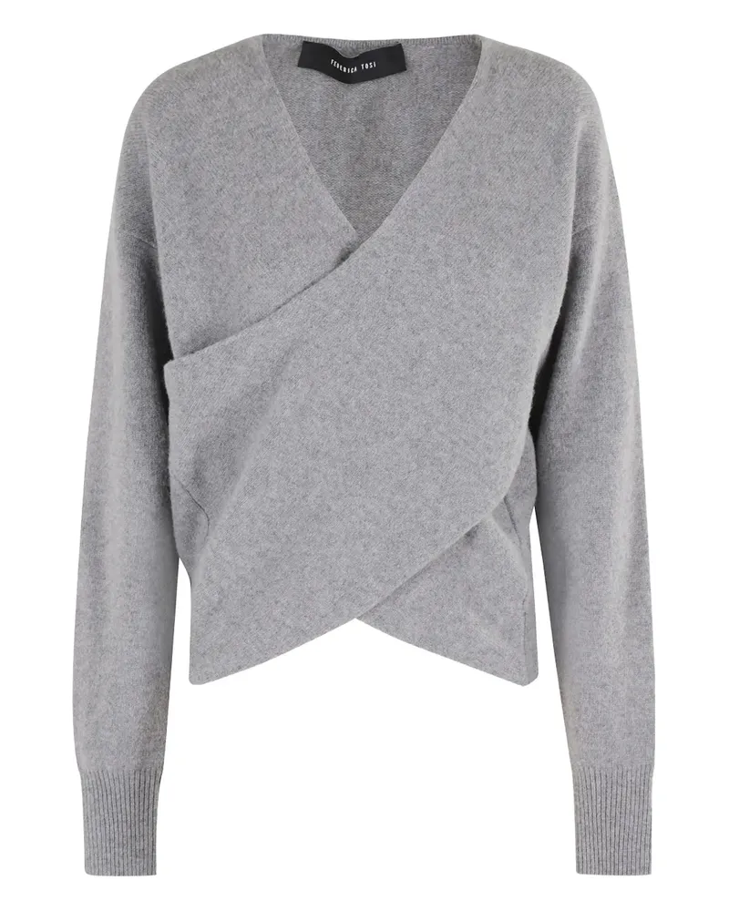 Federica Tosi Langärmeliger Pullover - Grau Grau