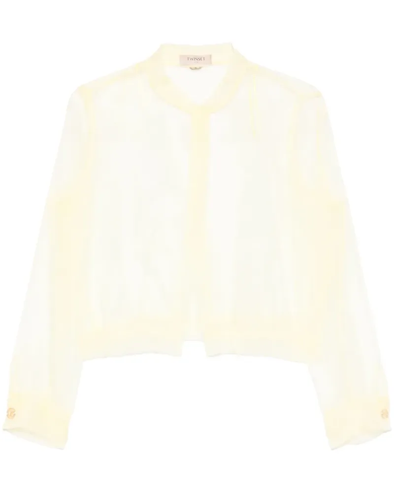 Twin-Set Jacke aus Organza - Gelb Gelb