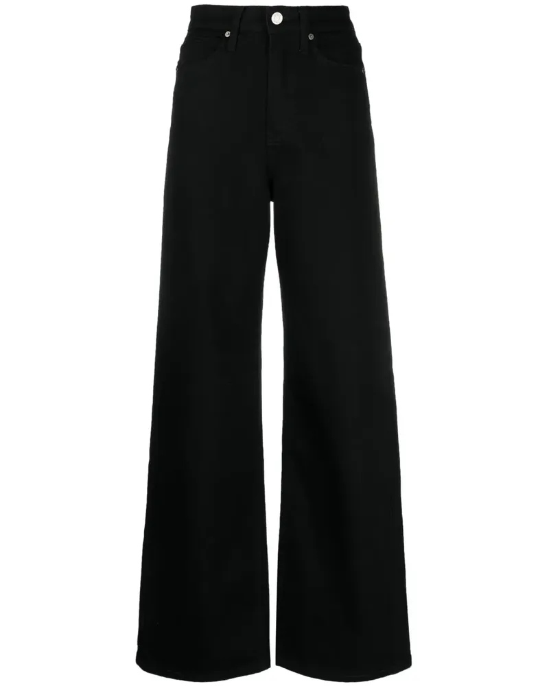 Calvin Klein Weite High-Waist-Jeans - Schwarz Schwarz